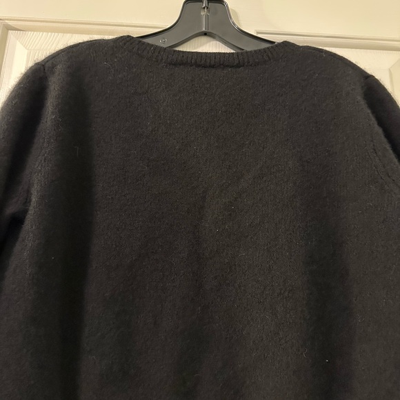 Reformation Clara Black Cashmere Crew Cardigan Sweater size Medium - Picture 9 of 13